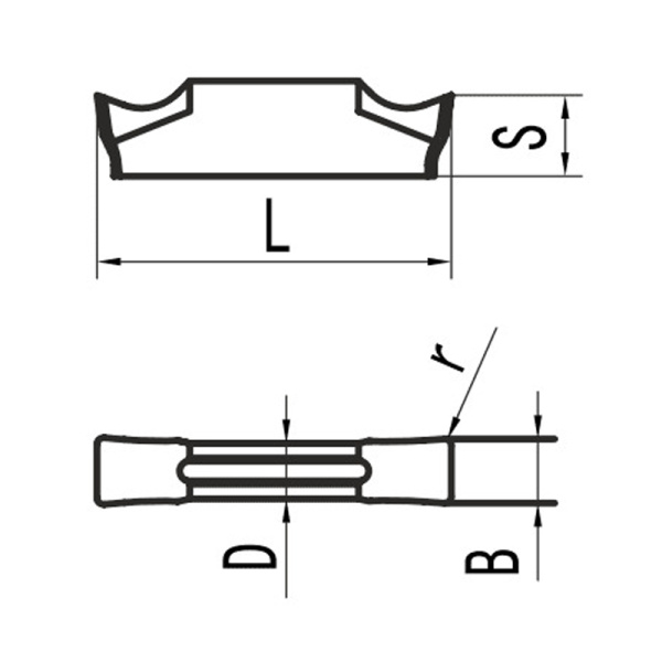 Пластина для отрезания MGGN150-LH MP25G «Русский Инструмент» (РИ) Пластина для отрезания MGGN150-LH MP25G «Русский Инструмент» (РИ)