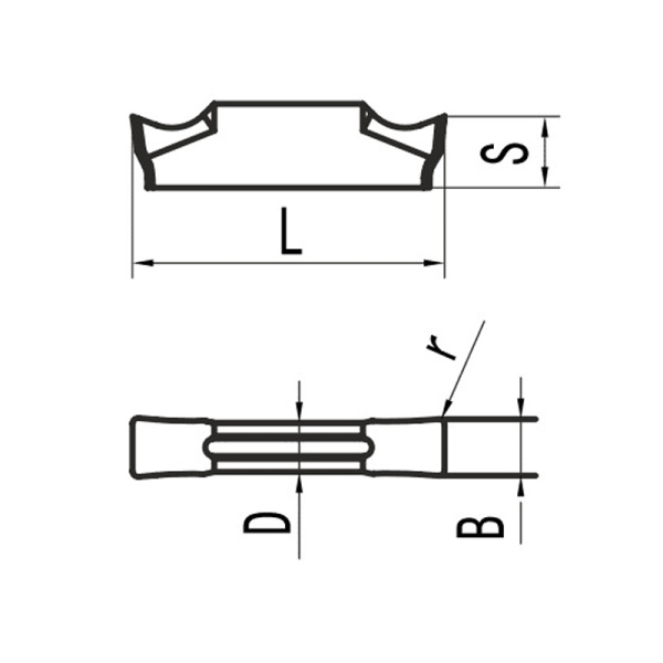 Пластина для отрезания TDJ2 MP25G «Русский Инструмент» (РИ) Пластина для отрезания TDJ2 MP25G «Русский Инструмент» (РИ)