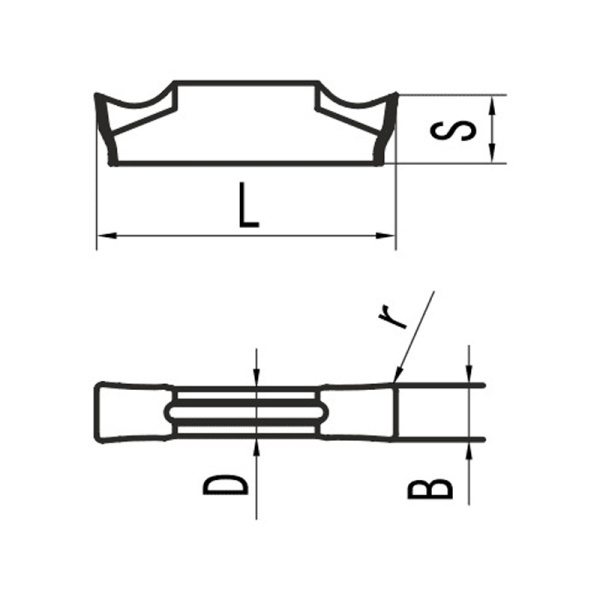 Пластина для отрезания MGGN150-S06L MP25G «Русский Инструмент» (РИ) Пластина для отрезания MGGN150-S06L MP25G «Русский Инструмент» (РИ)