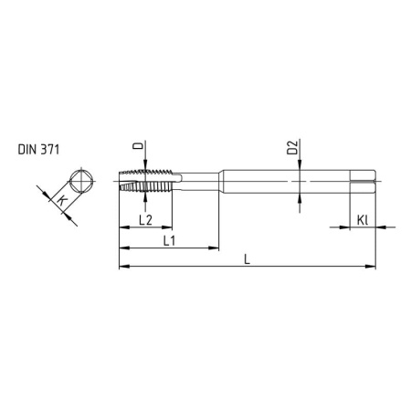 Метчик М3х0,5 машинно-ручной 6H Р6М5К5 сквозной TiN L=56мм DIN371 TTT00103050 Beltools Метчик М3х0,5 машинно-ручной 6H Р6М5К5 сквозной TiN L=56мм DIN371 TTT00103050 Beltools