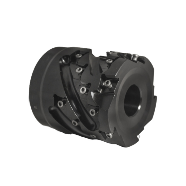 Фреза торцово-цилиндрическая насадная 80x52,5x85 "кукуруза" с механическим креплением тангенциально расположенных 4гр пл-н LNHQ 1206 Z=5 dпос=32 AH590-R080.52.05.A32 «Русский Инструмент» (РИ)