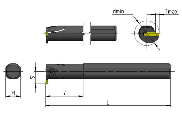 Резец для обработки внутренних канавок D=20 L=180 MGIVL2520-4 левый «Русский Инструмент» (РИ) Резец для обработки внутренних канавок D=20 L=180 MGIVL2520-4 левый «Русский Инструмент» (РИ)