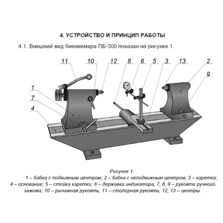 Прибор ПБ-500 биениемер Beltools Прибор ПБ-500 биениемер Beltools