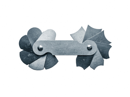 Шаблон радиусный (радиусомер) №2 (R8;10;12;16;20;25) Шаблон радиусный (радиусомер) №2 (R8;10;12;16;20;25)