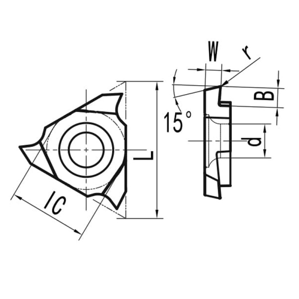 Пластина для отрезания левая TGF32L075-S15R MP20G «Русский Инструмент» (РИ) Пластина для отрезания левая TGF32L075-S15R MP20G «Русский Инструмент» (РИ)