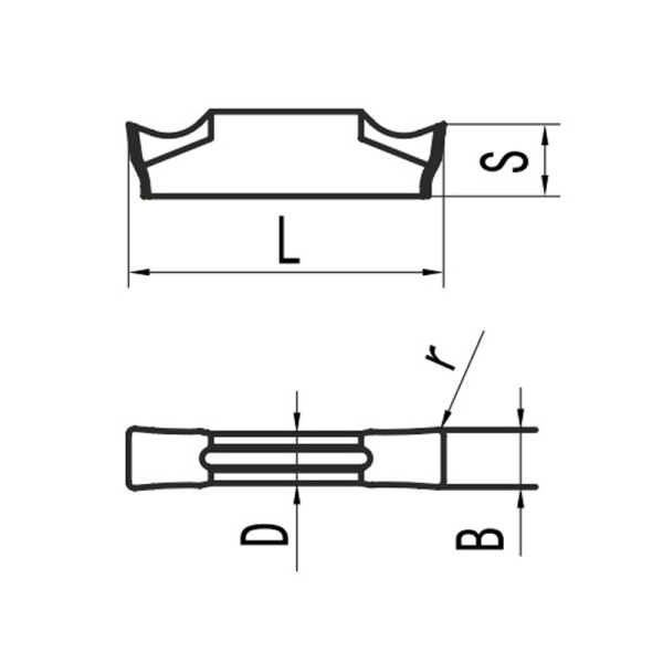 Пластина для отрезания MGGN150-LH N20 «Русский Инструмент» (РИ) Пластина для отрезания MGGN150-LH N20 «Русский Инструмент» (РИ)