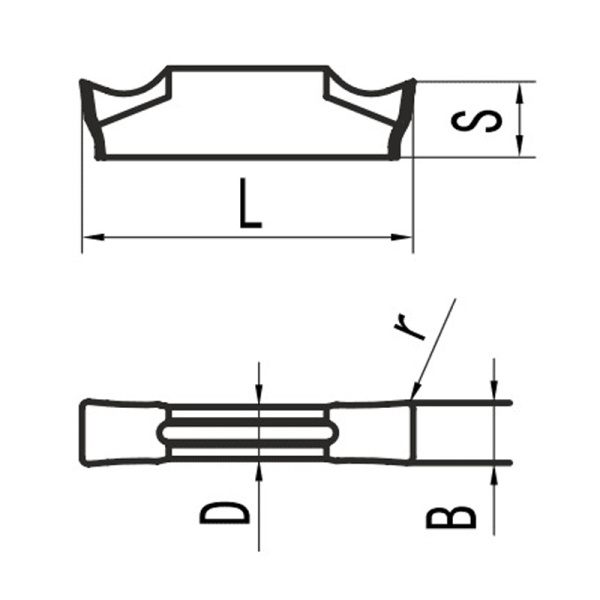 Пластина для отрезания и точения канавок MGMN400-M MP25G «Русский Инструмент» (РИ) Пластина для отрезания и точения канавок MGMN400-M MP25G «Русский Инструмент» (РИ)