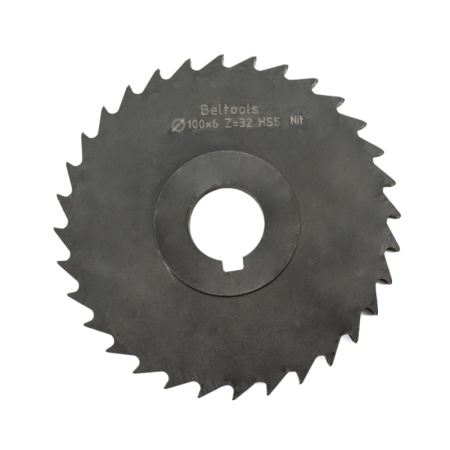 Фреза отрезная 100х6х22 Z=32 тип 2 со ступицей и ш/п HSS Nit ГОСТ 2679-93 Beltools