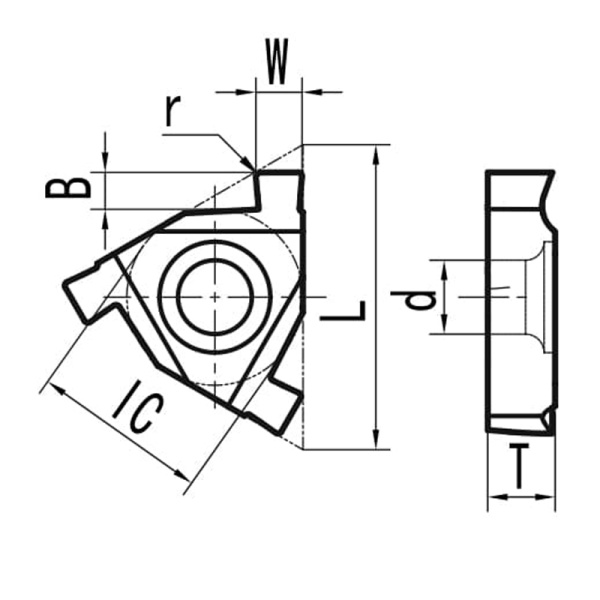 Пластина для прорезки внутренних канавок T16N200 MP20G «Русский Инструмент» (РИ) Пластина для прорезки внутренних канавок T16N200 MP20G «Русский Инструмент» (РИ)
