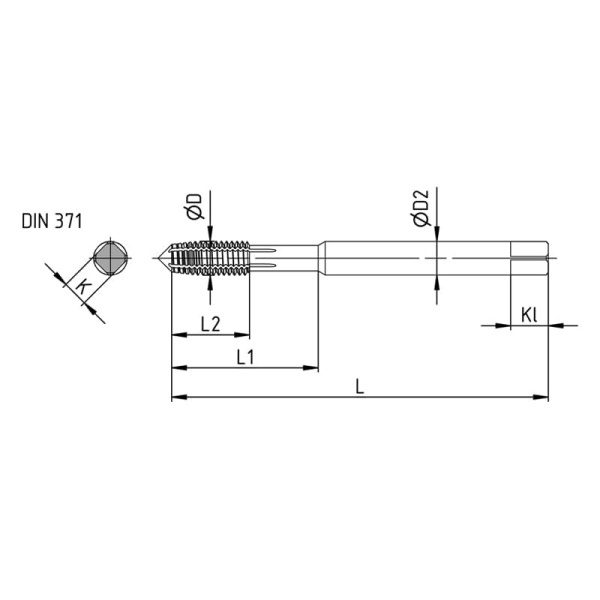 Метчик М6х1 машинно-ручной Р6М5К5 TiN (метчик-раскатник) DIN371 CBT00306100 Beltools Метчик М6х1 машинно-ручной Р6М5К5 TiN (метчик-раскатник) DIN371 CBT00306100 Beltools