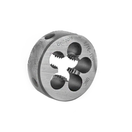 Плашка дюймовая 9/16'' 12 ниток UNC D=38мм Beltools Плашка дюймовая 9/16'' 12 ниток UNC D=38мм Beltools