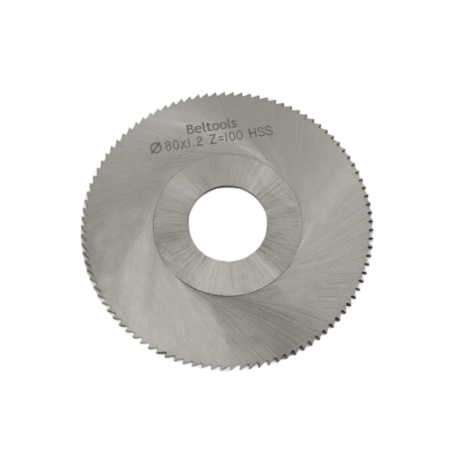 Фреза прорезная 80х1,2х22 Z=100 тип 1 со ступицей, без ш/п HSS ГОСТ 2679-93 Beltools