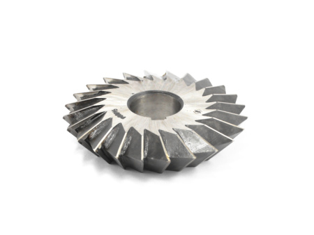 Фреза двухугловая несимметричная насадная 75х16х65грх15гр Р9Ф dпос=22мм Фреза двухугловая несимметричная насадная 75х16х65грх15гр Р9Ф dпос=22мм