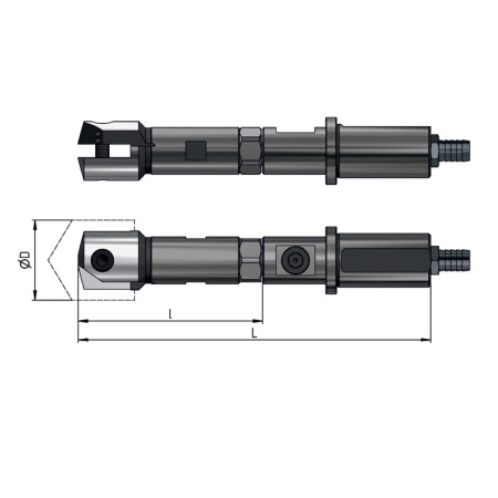 Оправка для перовых сверл 65-80 ц/х с лыской dхв=50мм L=263мм СОЖ ADMS200-R065080.0120.02.df50.C «Русский Инструмент» (РИ) Оправка для перовых сверл 65-80 ц/х с лыской dхв=50мм L=263мм СОЖ ADMS200-R065080.0120.02.df50.C «Русский Инструмент» (РИ)
