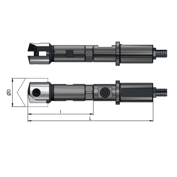 Оправка для перовых сверл 25-31 ц/х с лыской dхв=25мм L=174мм СОЖ ADMS200-R025031.0065.02.df25.C «Русский Инструмент» (РИ) Оправка для перовых сверл 25-31 ц/х с лыской dхв=25мм L=174мм СОЖ ADMS200-R025031.0065.02.df25.C «Русский Инструмент» (РИ)