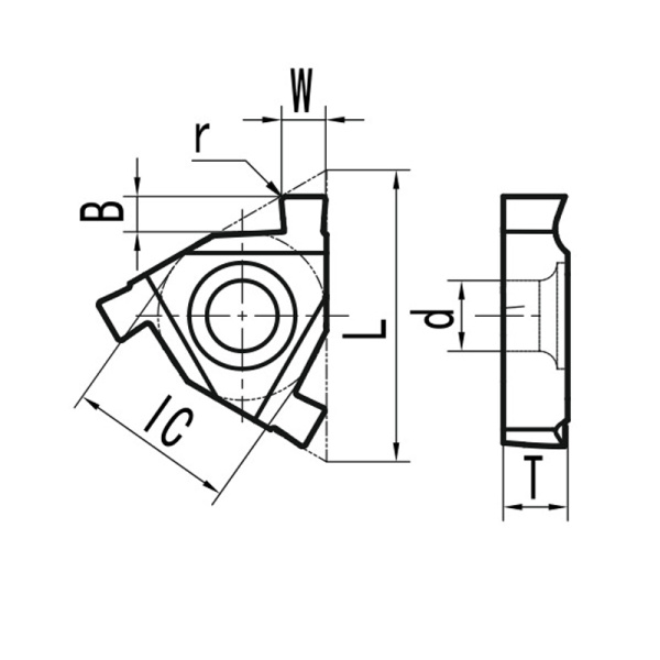 Пластина для прорезки внутренних канавок T11N040 N20 «Русский Инструмент» (РИ) Пластина для прорезки внутренних канавок T11N040 N20 «Русский Инструмент» (РИ)